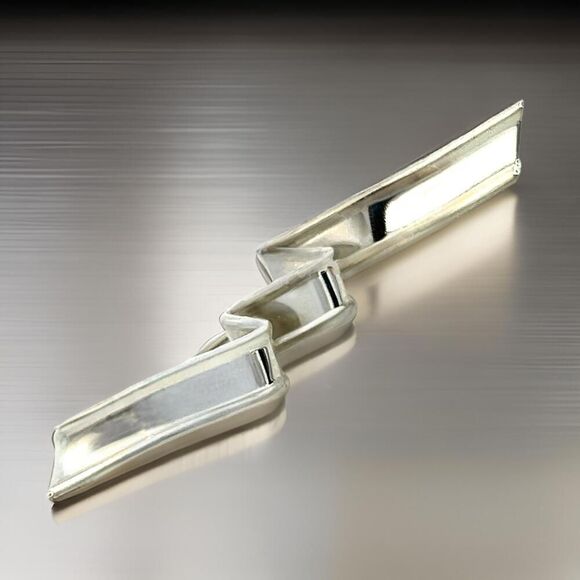 Tiffany & Co Estate Wave Brooch Sterling Silver TIF706 - Picture 3 of 12